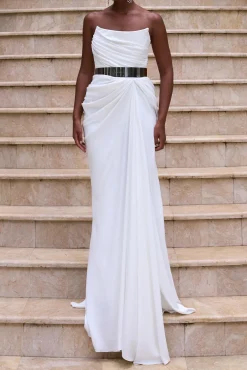 Zaira Long Dress In Off-White